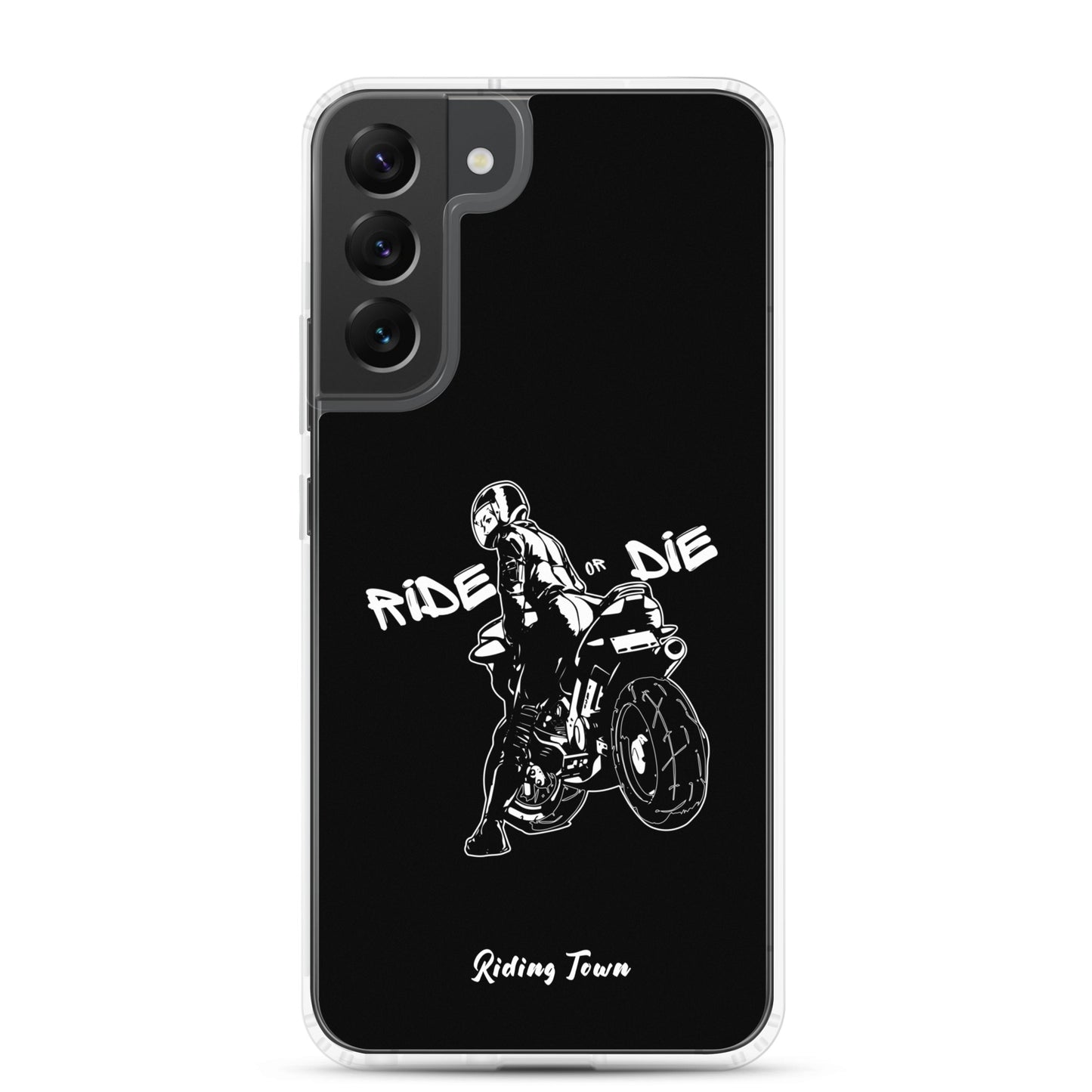 Coque Samsung® - BIKERGIRL - Noire - Riding Town