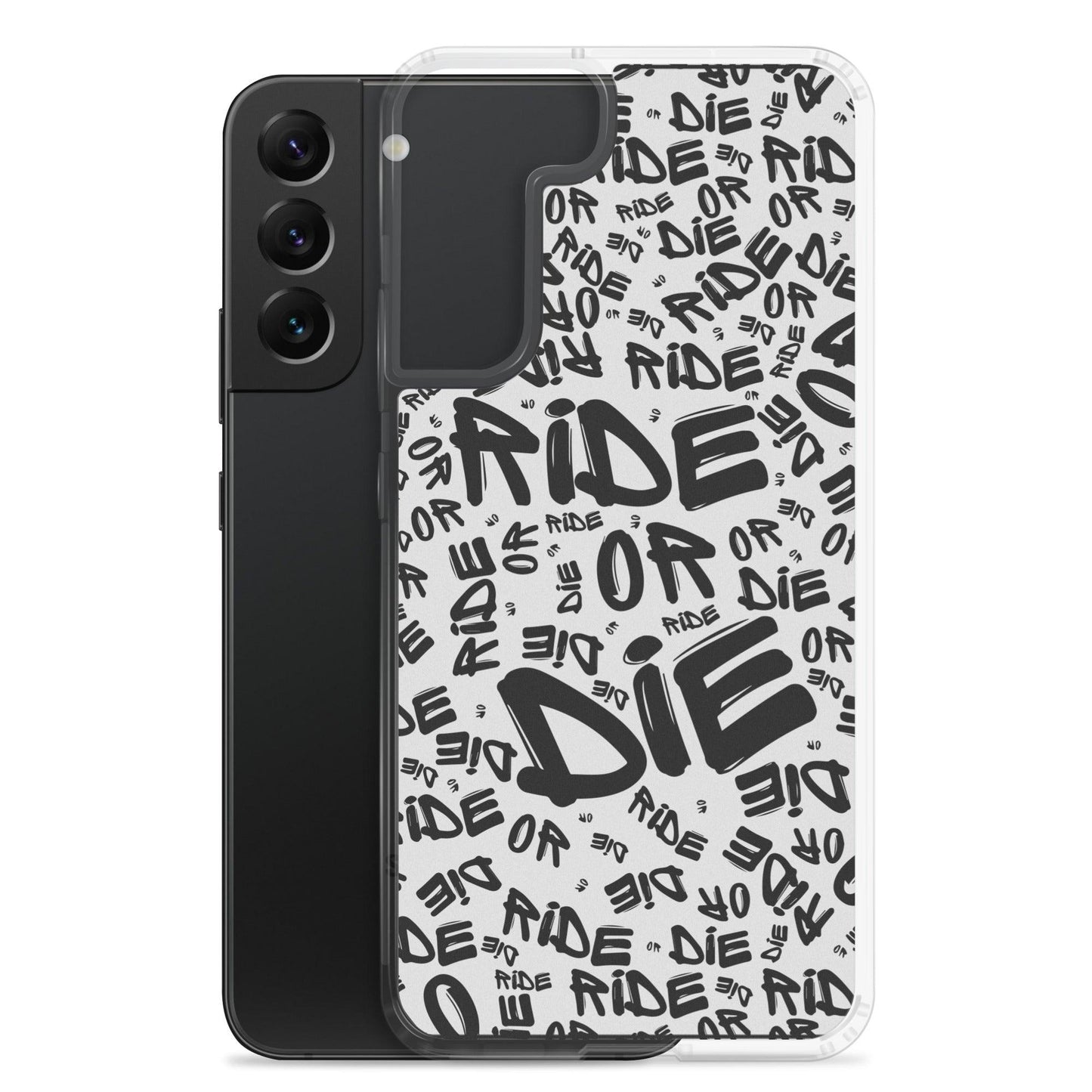 Coque Samsung® - RIDE OR DIE - Blanche - Riding Town