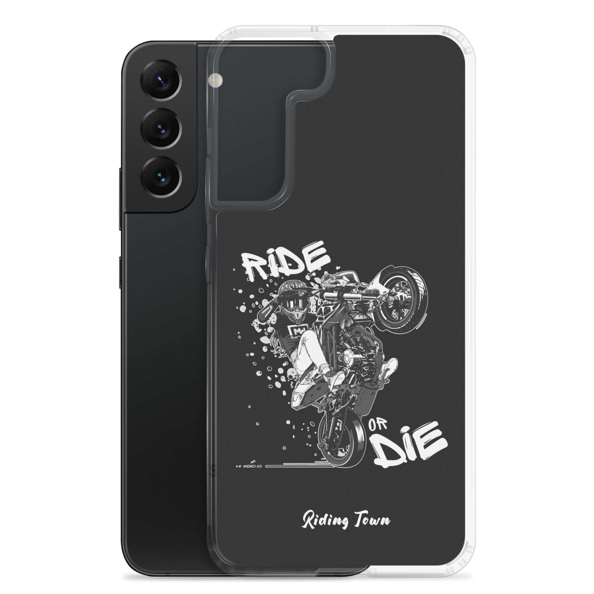 Coque Samsung® - SUPERMOTGIRL - Noire - Riding Town