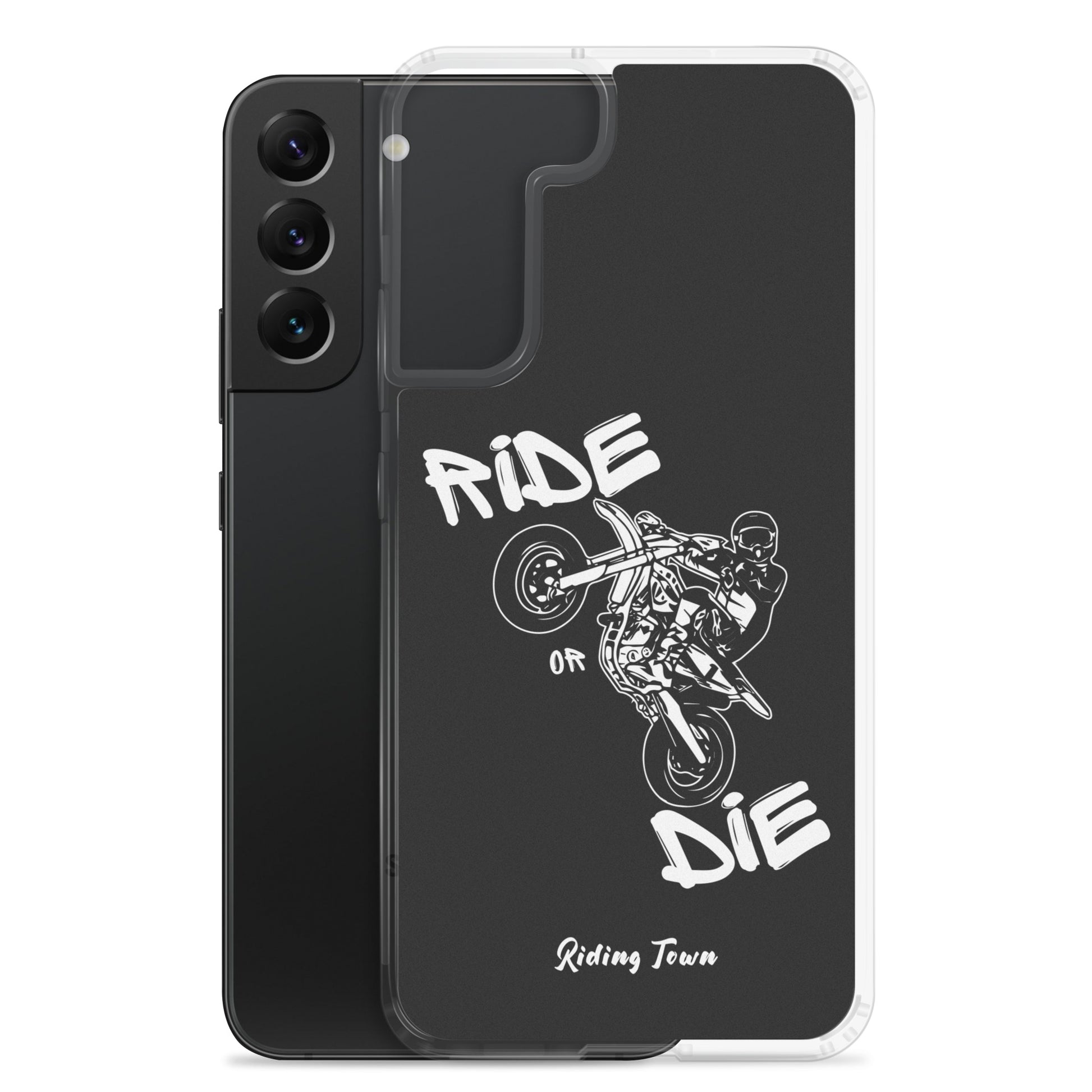 Coque Samsung® - SUPERMOTBOY - Noire - Riding Town