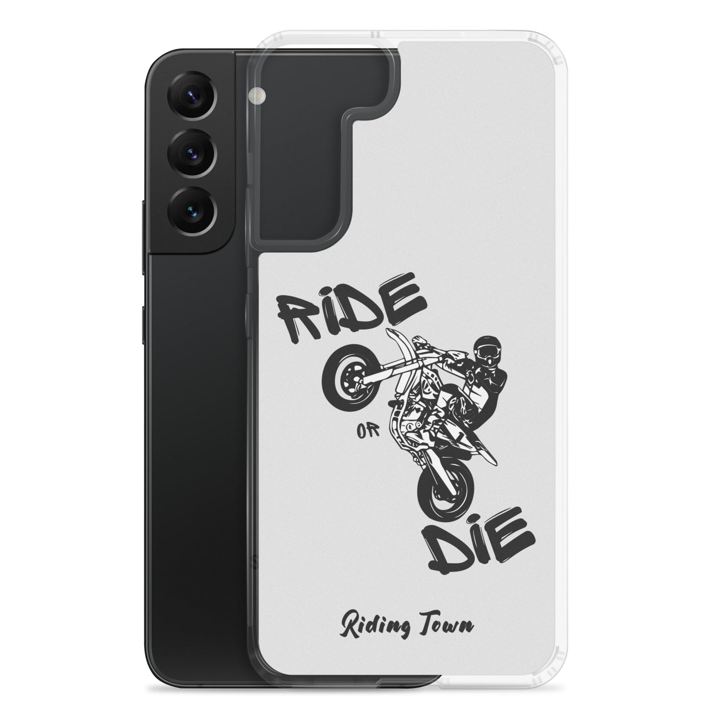 Coque Samsung® - SUPERMOTBOY - Blanche - Riding Town