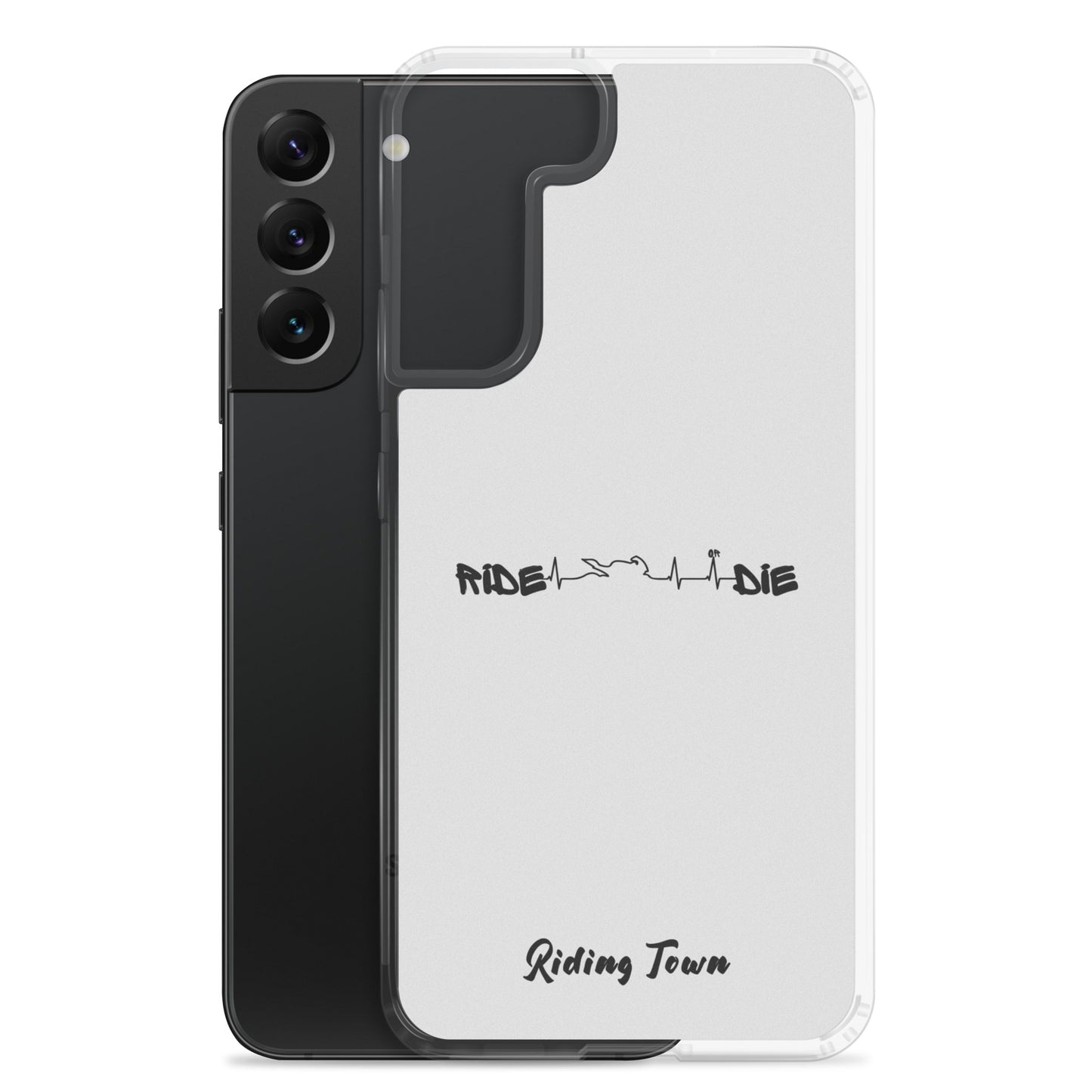 Coque Samsung® - HEARTBEAT - Blanche - Riding Town