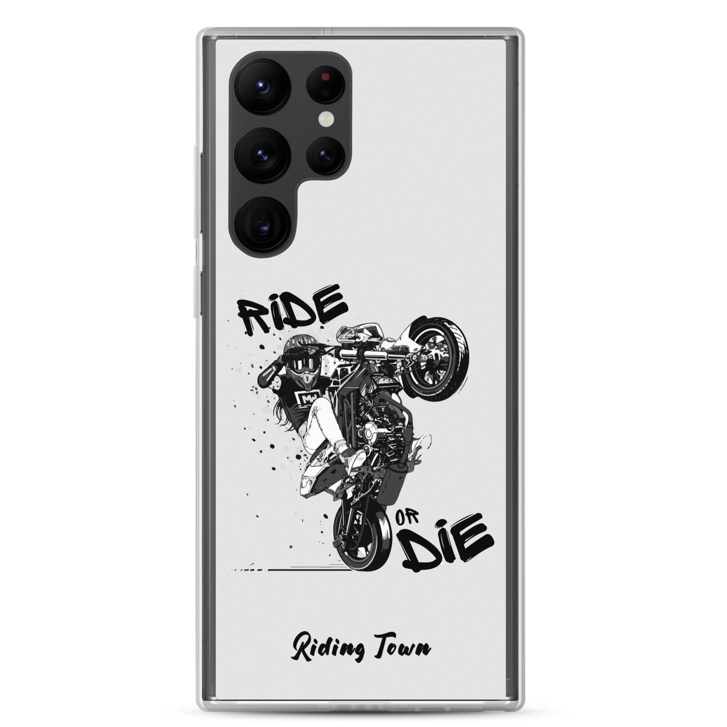 Coque Samsung® - SUPERMOTGIRL - Blanche - Riding Town