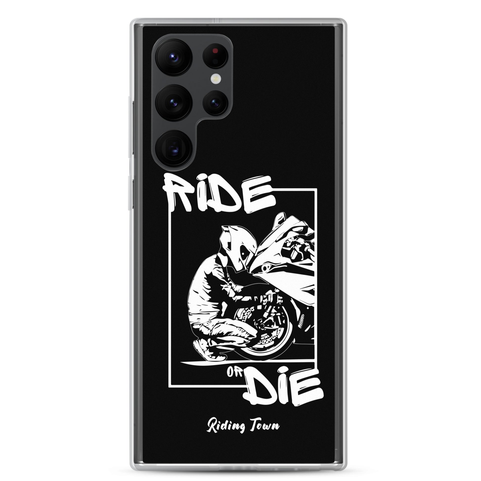 Coque Samsung® - BIKERBOY - Noire - Riding Town