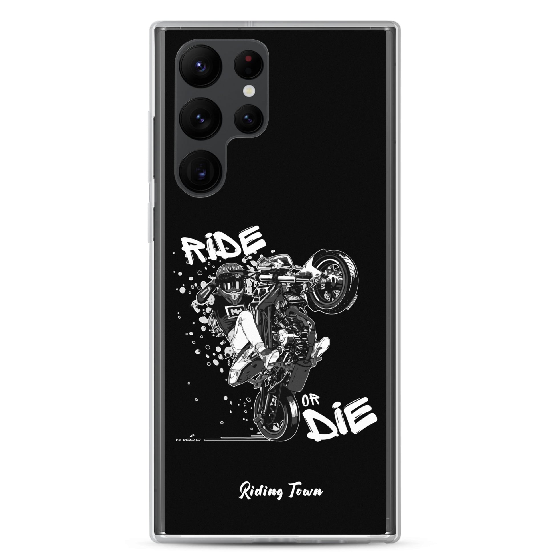 Coque Samsung® - SUPERMOTGIRL - Noire - Riding Town