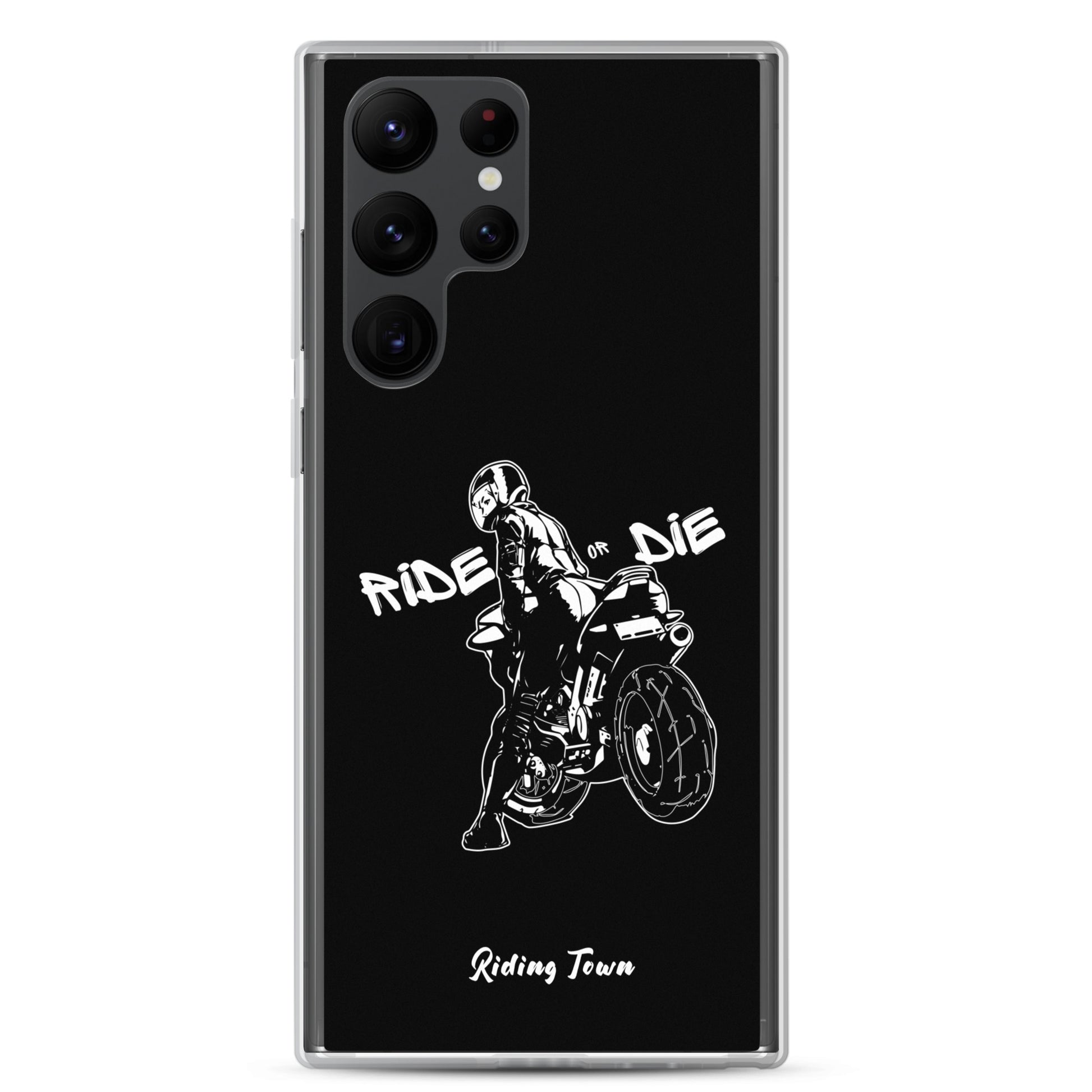 Coque Samsung® - BIKERGIRL - Noire - Riding Town