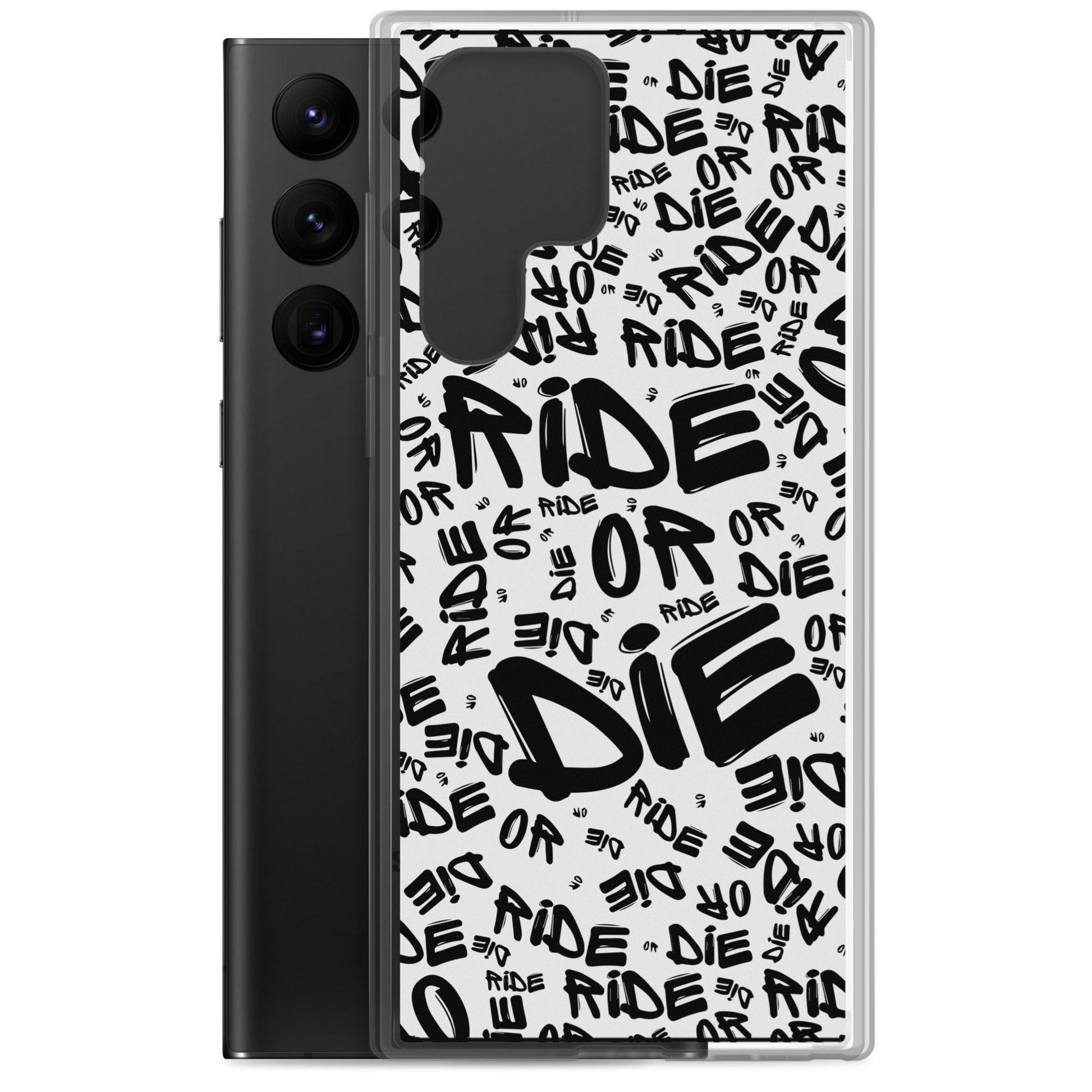 Coque Samsung® - RIDE OR DIE - Blanche - Riding Town