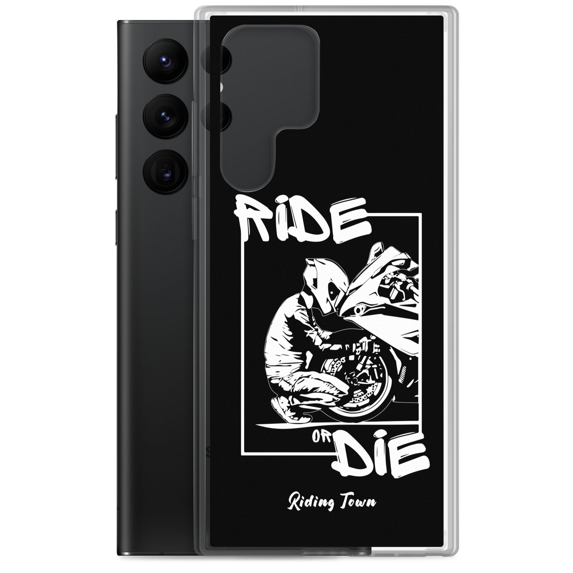 Coque Samsung® - BIKERBOY - Noire - Riding Town