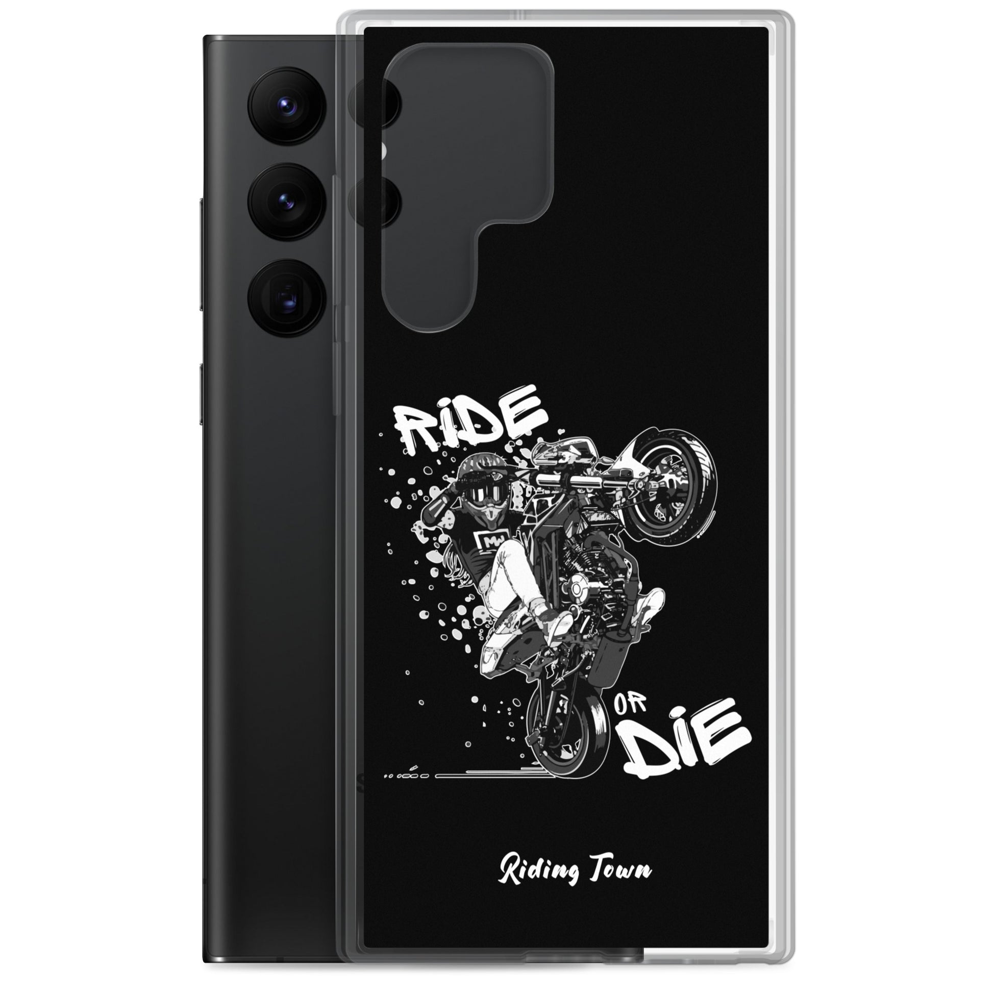 Coque Samsung® - SUPERMOTGIRL - Noire - Riding Town