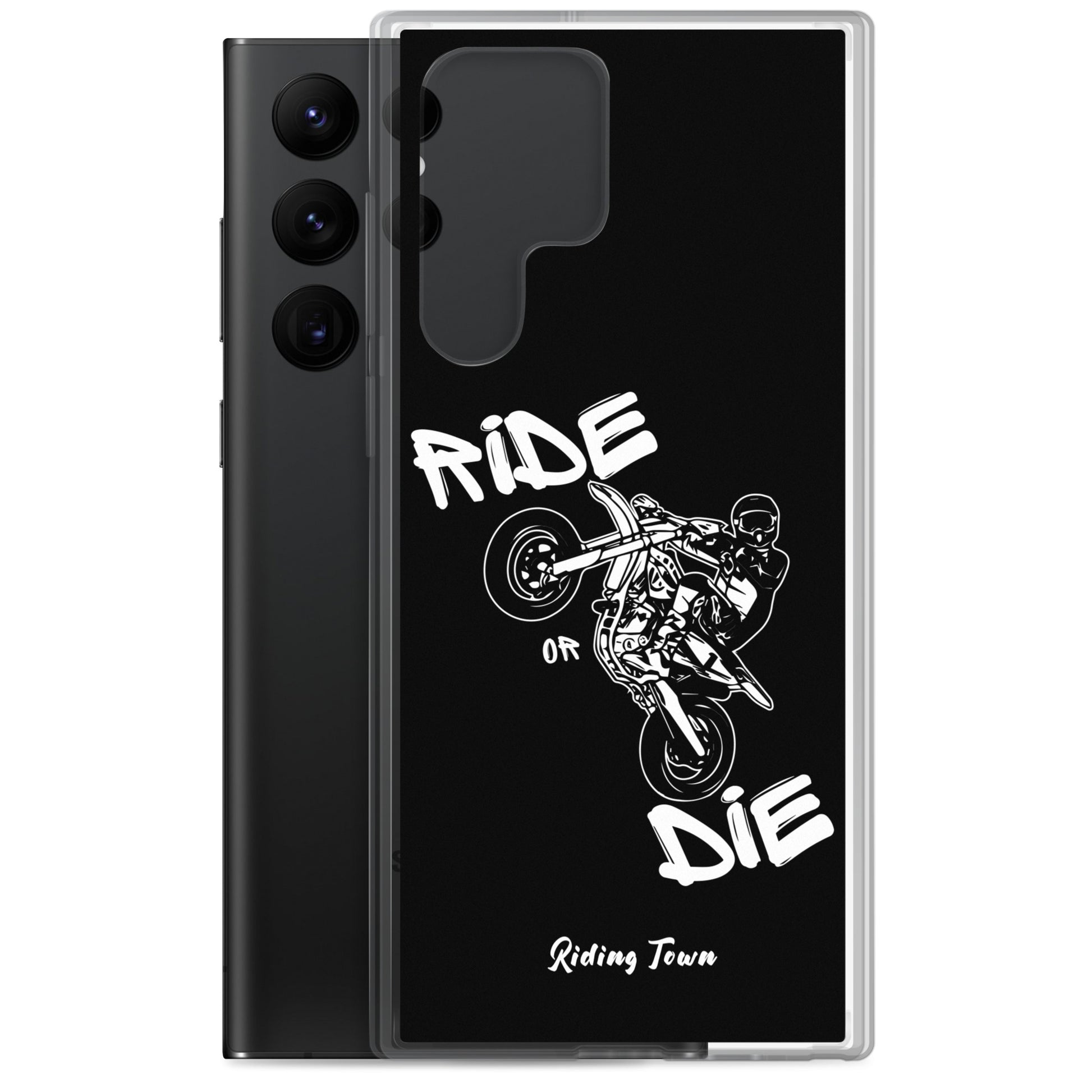 Coque Samsung® - SUPERMOTBOY - Noire - Riding Town