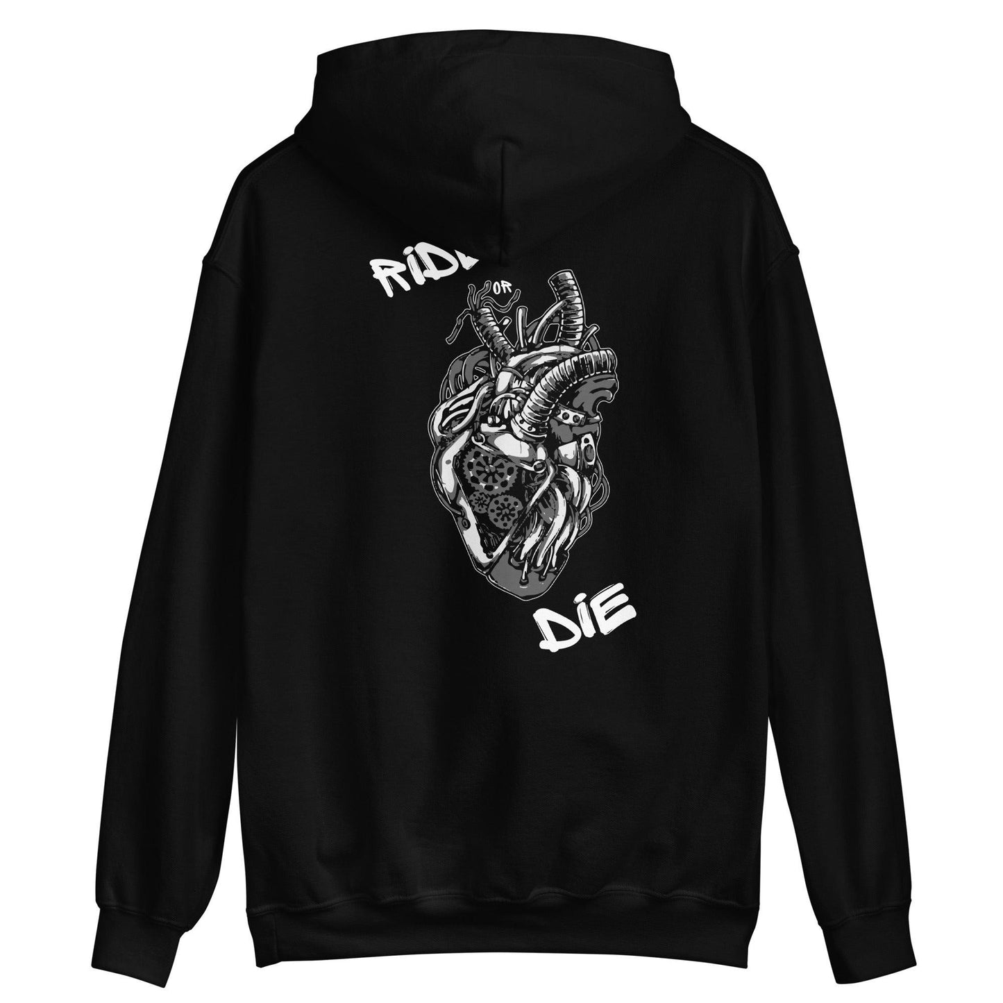 Hoodie Unisexe - MACHINEHEART - Noir - Riding Town