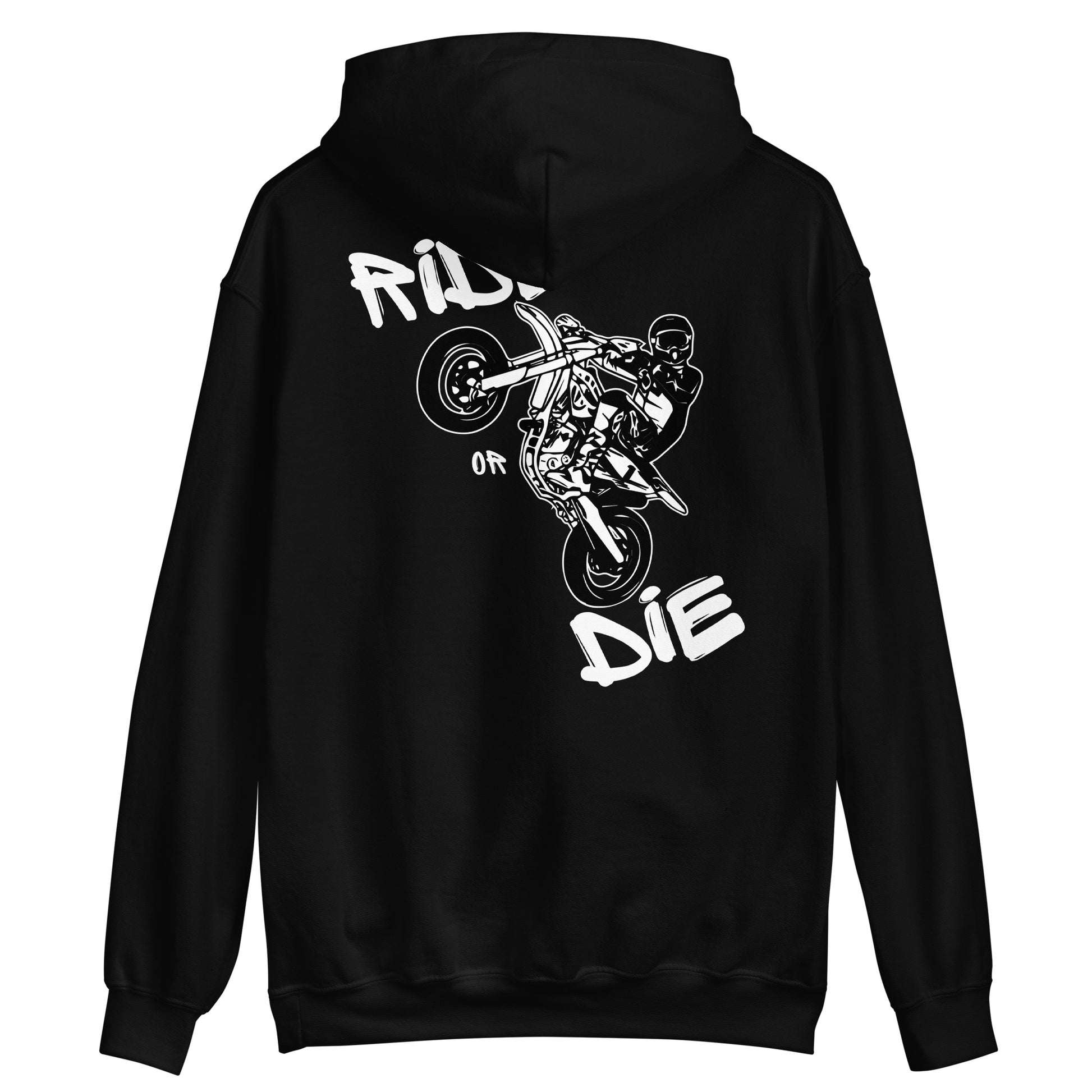 Hoodie Unisexe - SUPERMOTBOY - Noir - Riding Town