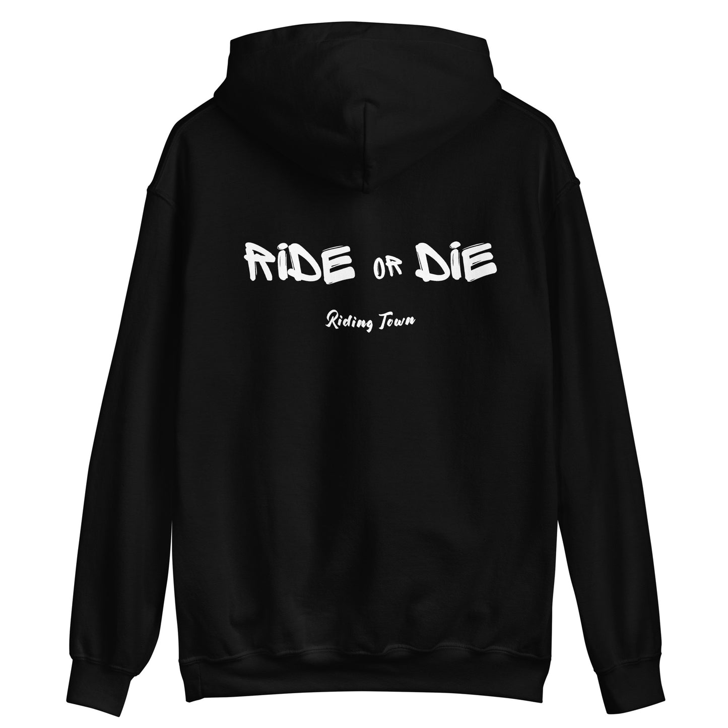 Hoodie Unisexe - RIDE OR DIE - Noir