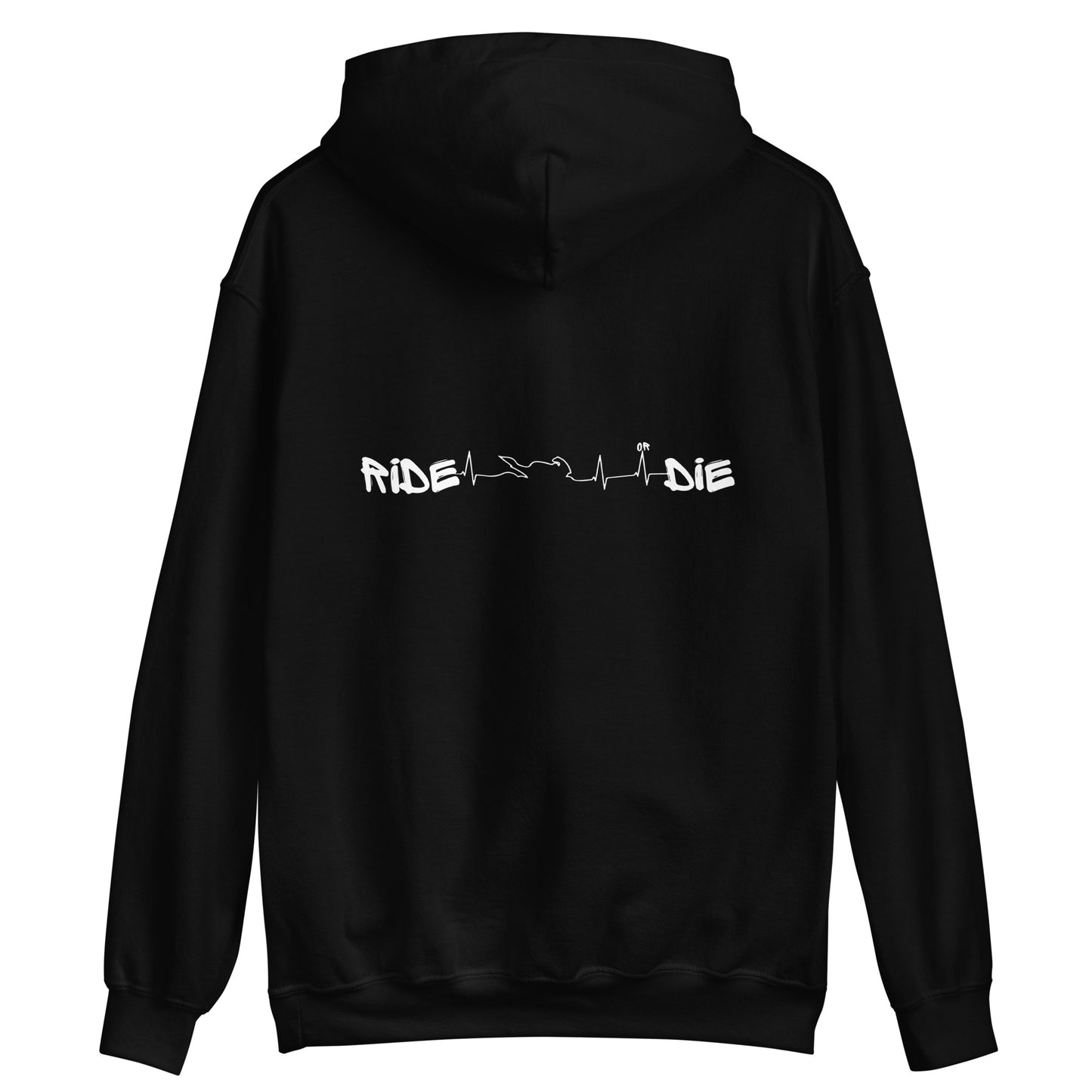 Hoodie Unisexe - HEARTBEAT - Noir