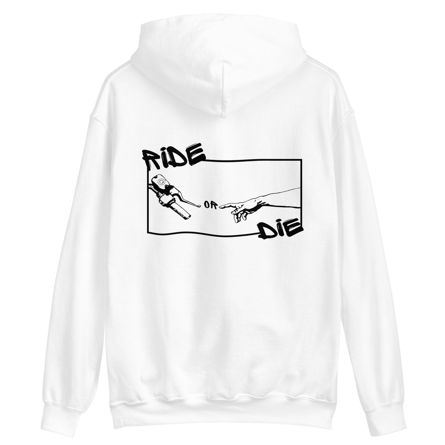 Hoodie Unisexe - SIXTINE - Blanc - Riding Town