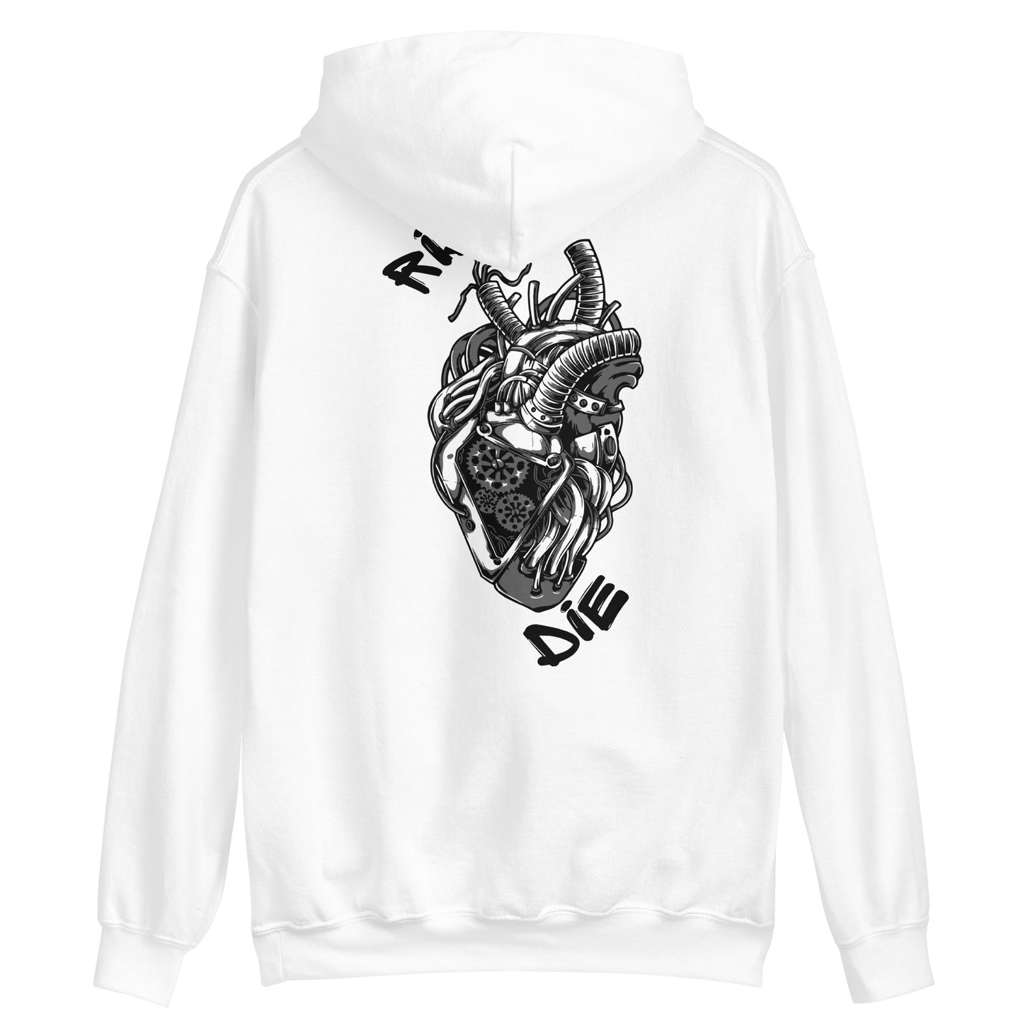 Hoodie Unisexe - MACHINEHEART - Blanc