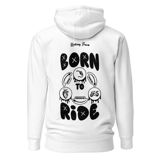 Hoodie "Born to Ride" - Clair