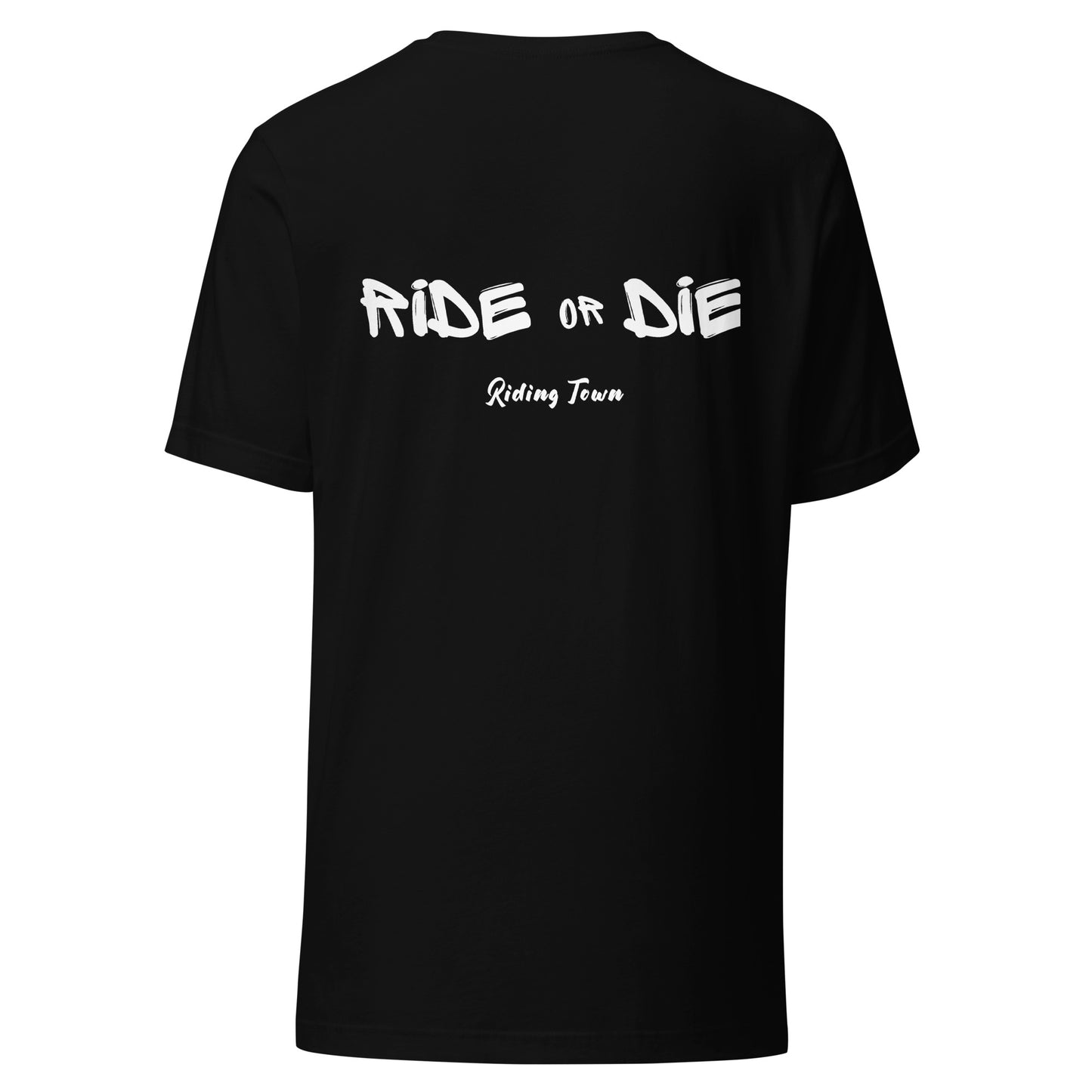 T-shirt Unisexe - RIDE OR DIE - Noir - Riding Town