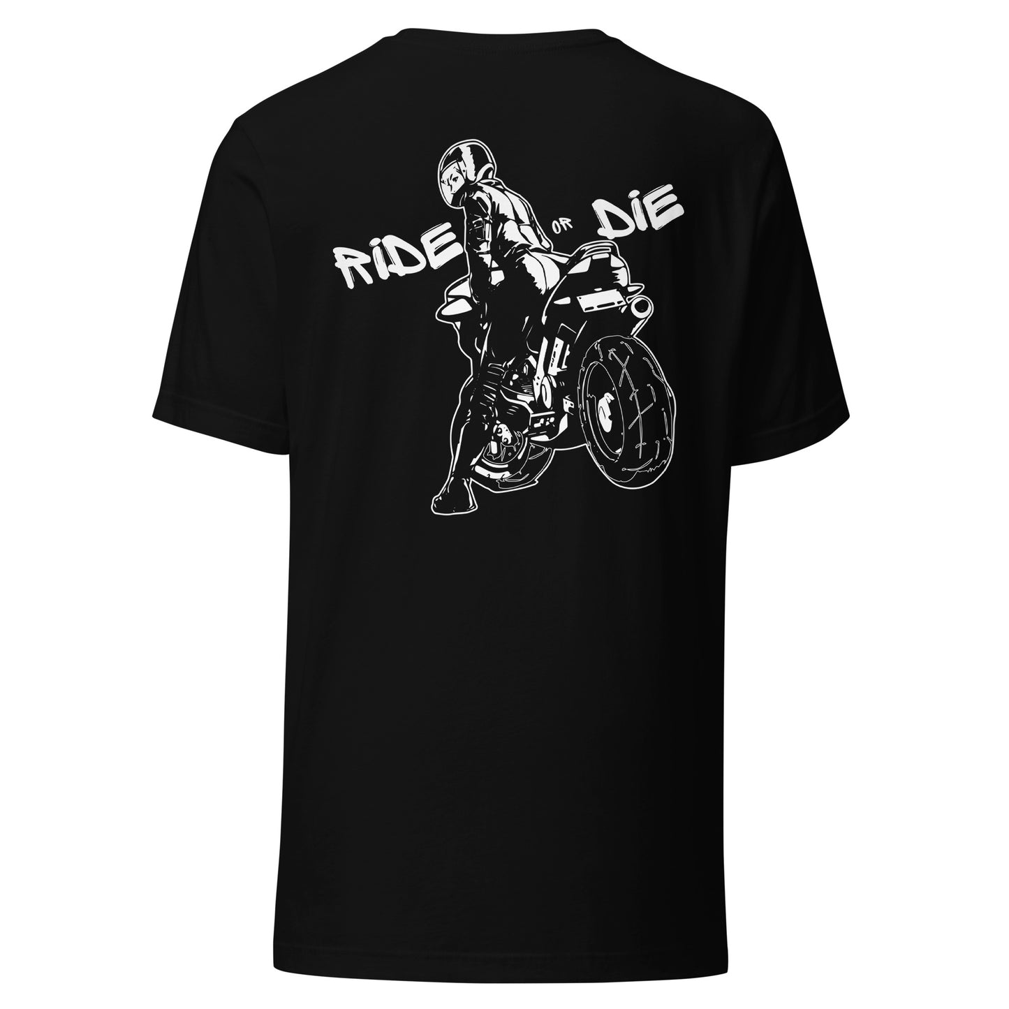 T-shirt Unisexe - BIKERGIRL - Noir - Riding Town