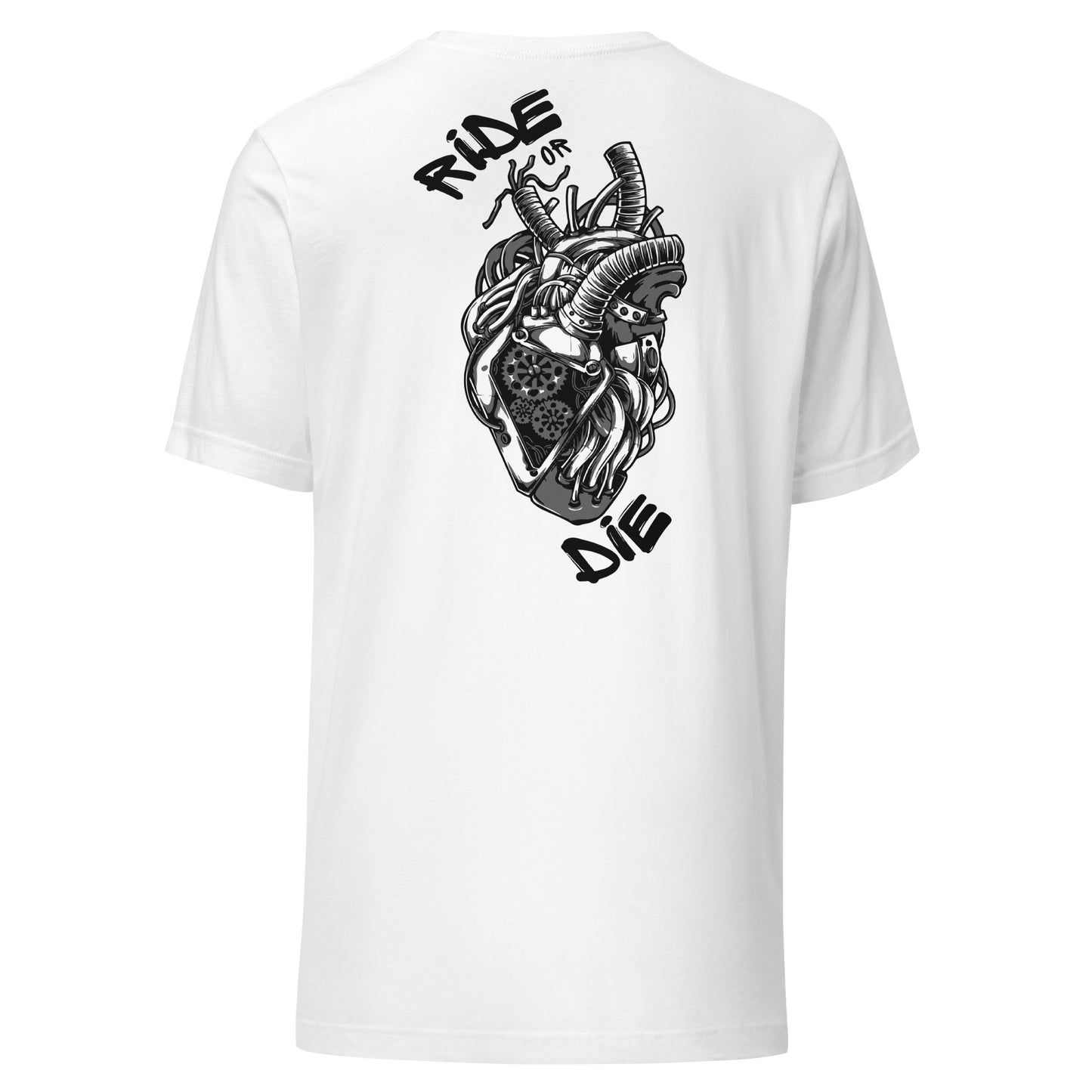 T-shirt Unisexe - MACHINEHEART - Blanc - Riding Town