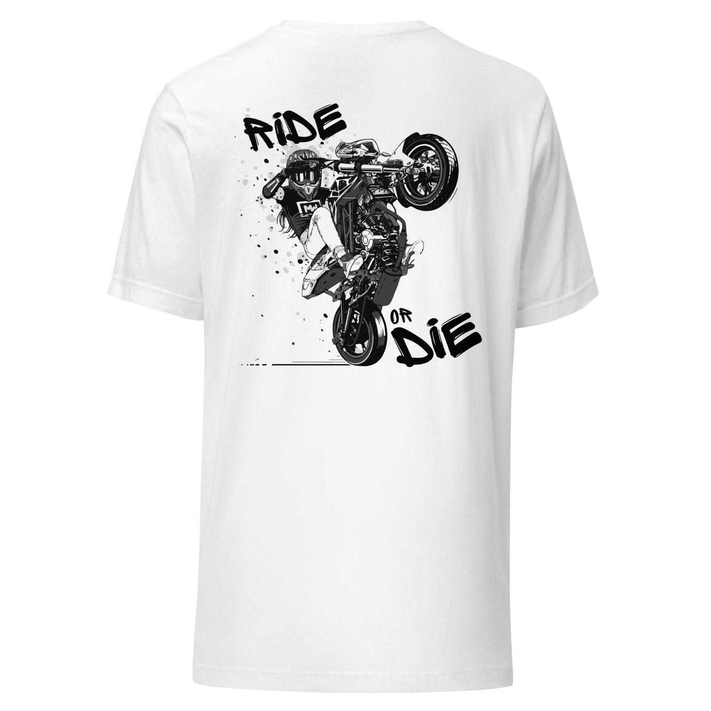 T-shirt Unisexe - SUPERMOTGIRL - Blanc - Riding Town