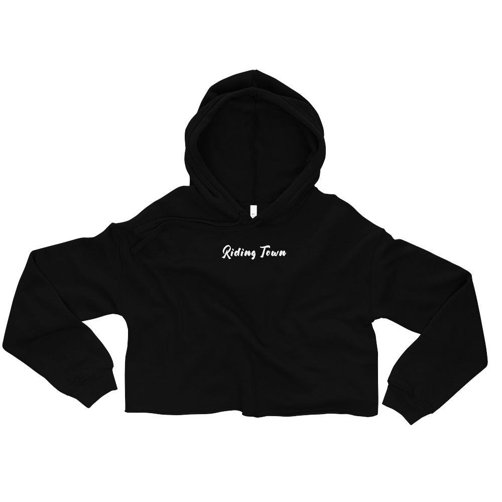 Hoodie Crop-Top - FATAL EYES - Noir - Riding Town